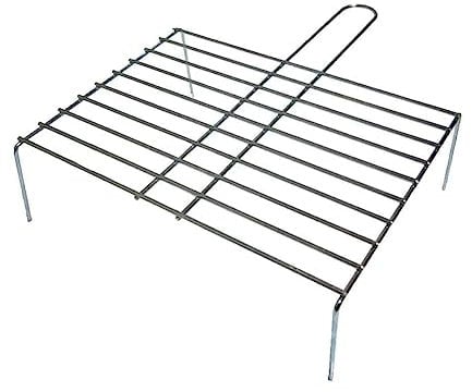 Parrilla con patas para la barbacoa - Zinc - 45x35 cm