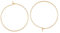 BENECREAT 30PCS 18K véritable plaqué Or Boucles d'oreilles Boucles d'oreilles résultats diamètre 31mm épaisseur 0.9mm Boucles d'oreilles avec conteneur de Bijoux pour la Fabrication de Bijoux