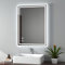 EMKE Illuminated Bathroom Mirror with LED Lights - 800 x 600mm Wall Mounted Vanity Makeup Bluetooth Mirror with Shaver Socket, Touch Switch, Demister Pad