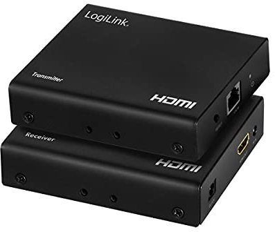 LogiLink HD0030 - HDMI-Extender/Splitter-Set Over LAN, 1x2-Port, 70m, 4K/60 Hz