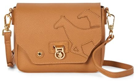 U.S. POLO ASSN. Newport Flap Crossbody Bag Brown
