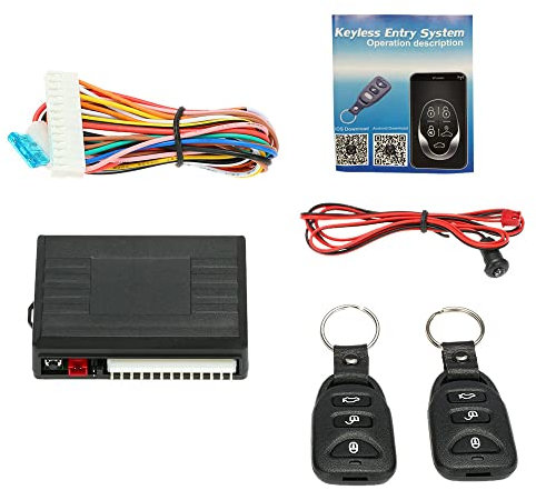 Shkalacar Chiusura centralizzata universale auto, blocco porta auto, sistema di ingresso senza chiave centrale, kit di blocco con telecomando, controllo del telefono cellulare