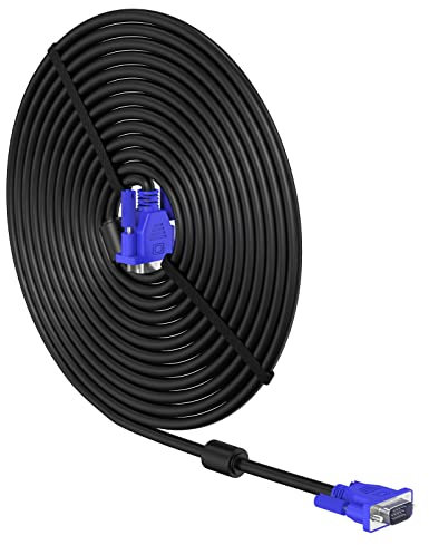 Weduda VGA to VGA Cable 3m,15 pin 1080P Full HD SVGA/VGA Male to Male Monitor Extension Lead for Computer PC Laptops TV Projectors