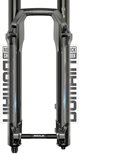 BUSEB Bicycle Front Fork Stickers Rockshox D.O.M.A.I.N Mountain Bike Front Fork Decals Bike Accessories (Color : Dark grey clean btm)