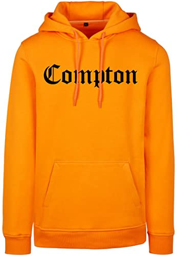 Mister Tee Herren Kapuzenpullover Compton Hoody Paradise orange XXL