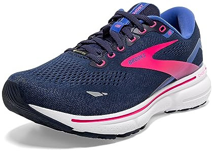 Brooks Damen Ghost 15 GTX Laufschuhe Neutralschuh Peacoat/Blue/Pink - Schwarz 38,5