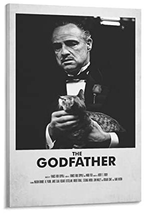NANXIANG Der Pate Film-Poster Poster Druck Kunst Wandbild Leinwand Poster Modern Bedroom De