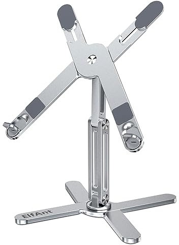 ElfAnt Laptop-Ständer, 360 Grad drehbar, verstellbar, tragbar, für 10 - 17 Zoll Laptop Tablet