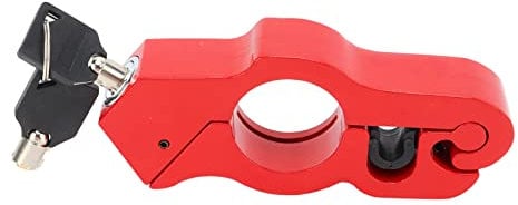 Universal Motorcycle Handlebar Brake Lock Anti-theft Handle Lock Brake Lever Lock with Two Keys for Bike Scooter Motorbike ATV with Handlebar Diameter 1.5 Inch