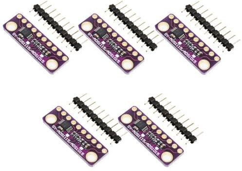 TECNOULAB 5 Stück I2C ADS1115 16 Bit 16 Bit ADC 4 Kanal Verstärkungsverstärkermodul