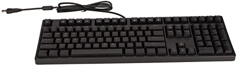 Bewinner Mechanische Gaming-Tastatur, Weiße LED-Hintergrundbeleuchtung, Kabelgebundene USB-Tastatur mit Braunen Schaltern, 108 Tasten, Ergonomische One-Key-Rechnerfunktion, Kabelgebundene