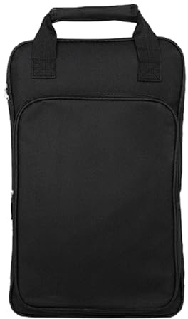 Borsa per Bacchette Batteria, Zaino per Borsa per Bacchetta Addensata, Borsa Porta Bacchette, Percussioni Resistenti All'acqua in Tessuto Oxford Supporto per Custodia per Custodia, nero