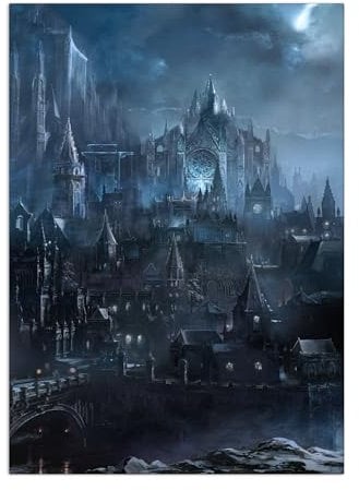 Displate - Poster aus Metal - Wall Art - Dark Souls - Lordran - Irithyll of Boreal Valley - Größe M - 32x45cm Matt