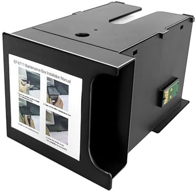 Hallosun T6711 C13T671100 tinten-wartungsbox für EPN T6711 Kompatibel mit epson ET-16500 WF-3520 WF-3540 WF-3620 WF-3640 WF-7715 WF-7725 WF-7510 WF-7610 WF-7620 WF-7710 WF- 7720