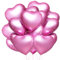 Ballon Coeur rose 20 pcs, baudruche en Forme de Coeur, Ballons de Fleuret, Ballon Helium Coeur pour Anniversaire, Mariage, Saint Valentin, décoration de fête de Noël