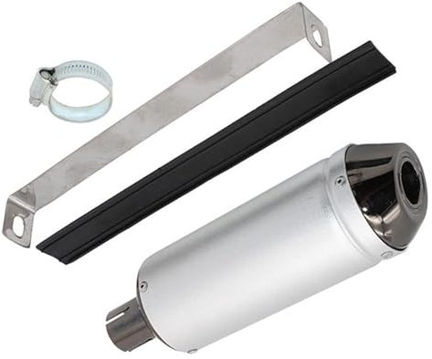 BUTUFYTR Pot D'échappement pour Moto pour 110CC 125cc 150cc Quad Bike Scooter Dirt Moto 28mm Silencieux d'échappement Tuyau de Serrage Tuyau d'échappement Moto