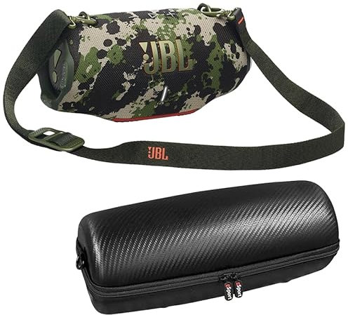 JBL Xtreme 4 Bluetooth Speaker Bundle with Shoulder Strap and gSport Case (Camo)