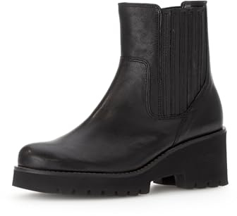 Gabor Damen Chelsea Boots, Frauen Stiefeletten,Moderate Mehrweite (G),Kurzstiefel,uebergangsschuhe,schwarz (Micro),41 EU / 7.5 UK