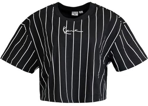 Karl Kani Pinstripe Women Shirt (DE/NL/SE/PL, Alphanumerisch, M, Regular, Regular, Black/White)