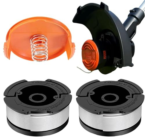 Ersatzfadenspule Für Rasentrimmer,Rasentrimmer Fadenspulen für Black und Decker,Nylonfäden Spulen Fadenschneider,Fadenspulen für Black und Decker Rasentrimmer