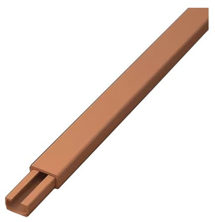 Cable Protectors For Wires, Cable Trunking Raceway, Square Cable Hiding Kit, Cable Raceway Floor, Cord Covers For Wires On Floor/Baseboard/Wall(Brown,30 * 15)