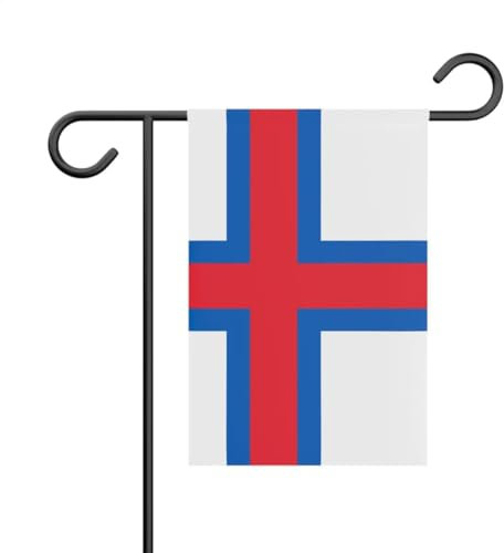 Drapeau de Jardin îles Féroé en Polyester 32 x 47.5cm