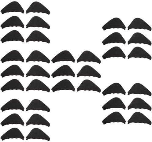 Baluue 6 Sätze Gepolsterter Zehenplug in Halber Größe Zehenfüller Für Schuhe Schuhmatte Schuhkopfkissen Stiefelabsätze Fußkissen Pads Schwammzehe Hochelastischer Schwamm Black 6 Paare * 6