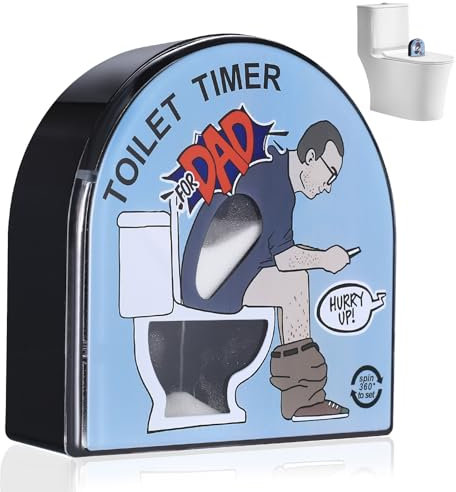 5 Minuten Toilette Sanduhr Timer, Kreative Stundenglas Sand Toilette Sanduhr Timer, Garten Home Decor Spielzeug Gadgets, Lustige Geschenke für Männer Papa Jungs Ehemann Vatertag, Geburtstags Gag