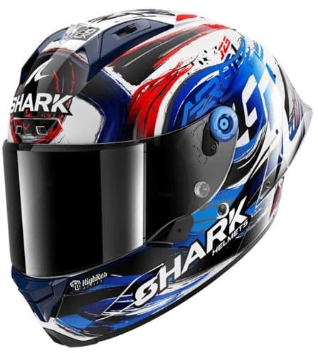 SHARK, Integraler Motorradhelm AERON GP FIM REPLICA ZARCO SIGNATURE White Black Blue WKB, L
