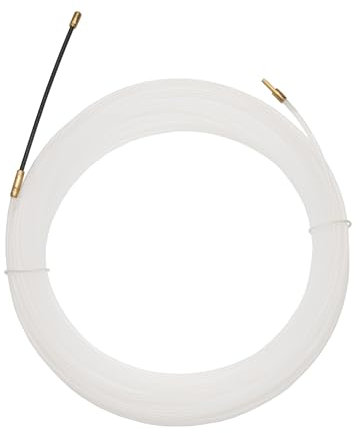 Tire-fil électrique en nylon 10 m – Ø 3 mm – Spirale d’introduction avec œillet et tête de guidage pour gaines ICTA (20 mètres)