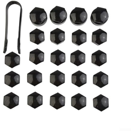 20 x 17 mm schwarze Radmutter-Abdeckkappen für Opel, langlebig und rostfrei