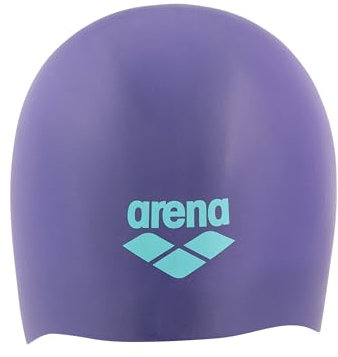 Arena Uni-Silikon-Badekappe mit langem Haar, bequem, extra weich, hohe Elastizität, für Damen und Herren, für den täglichen Gebrauch und Training, zukünftige Dämmerung/Wasser
