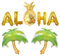 KOBOKO Hawaii Deko Folienballon, Hawaii Party Deko Ballons, Ananas Deko Aloha Ballon, Beach Party Deko Hawaiian Tropic Palme Luftballons, Sommer Deko ballons für Aloha Thema Deko, Sommerparty