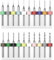 20 piezas PCB Micro Brocas Mini Brocas de Joyería Electrónica Mini Brocas de Placa de Circuito PCB 0,10 mm a 1,0 mm y 1,1 mm a 2,0 mm