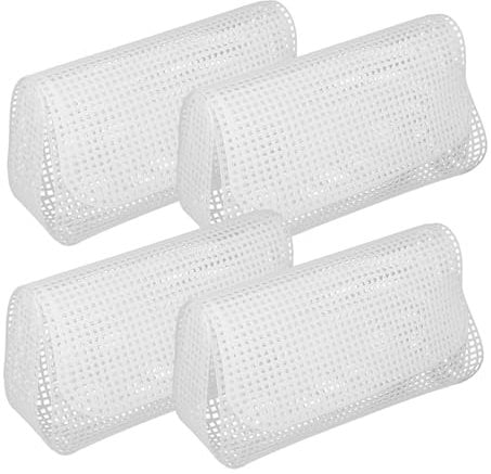 SEWACC 4stücke Plastik-Canvas-Kits Taschennetzfolie Netz-Canvas-Folien DIY-taschenmaterial DIY-zubehör Leicht Zu Schneiden Anfängerfreundlich Bastelprojekte Kreuzstich Praktischer Helfer