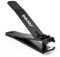 BEZOX Professional Large Jaw Curved Nail Clippers - Heavy Duty Nail Clippers Fingernail Toenail Clippers Trimmers - Heavy Duty Stainless Steel, Suitable for Thick Fingernail Toenail Men Women (Black)