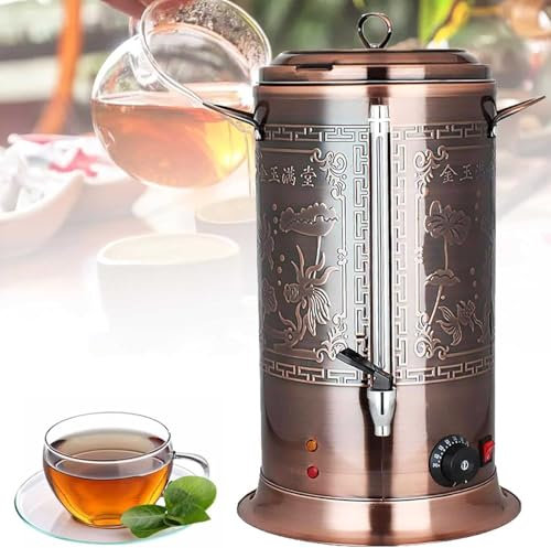 Ruiseawing Dispensador de Bebidas de Acero Inoxidable con Aislamiento, Ideal para Fiestas, té, café y Leche. Termo para Bebidas frías y Calientes con Grifo (20 l).