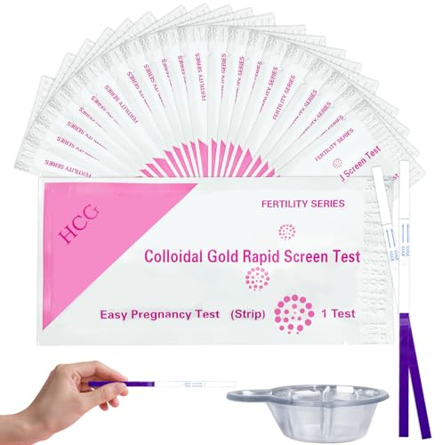 20 x Schwangerschaftstest Frühtest Einzeln verpackt | Frühschwangerschaftstest Pregnancy Test- 20 Urinbecher+Schwangerschaftstest Streifen Hcg Test Schwanger,schnelle Erkennung