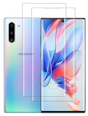 [2 Stück] für Folie Samsung Galaxy Note 10 Plus Panzerglas, Dauerhaf Schutzfolie Samsung Note 10 Plus Displayschutz, Antifouling, 100% Touchgenauigkeit Displayfolie Schutzglas