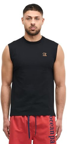 Ocean Pacific Herren ärmelloses T-Shirt Normale Passform ULLADULLA L, Black/Multicolour
