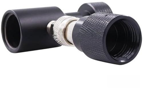 NEIQIUWING Adaptateur CGA320 vers W21.8 pour bouteille de gaz SodaStream, TR21-4 vers CGA320, fermeture rapide en plastique, léger et robuste, pour appareils à gazéification, noir