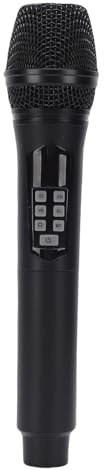 Oreilet Microphone à Main sans Fil, Micro Dynamique Bluetooth 2,4 G, Microphone de karaoké Portable avec Métallique, Réduction du Bruit, Effets Sonores et Changeur de Voix pour Studio de Diffusion