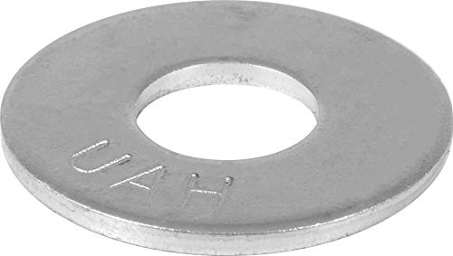 Hillman 50 Pcs Galvanized Flat Washers (1/2) | USS Flat Washers for Bolts, Nuts & Screws | Rust-Resistant Steel Hardware for Wood, Metal, Construction & Outdoor Fastening