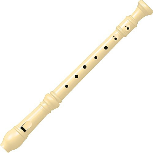 Maped - Flûte Plastique au Doigté Baroque - Flûte à Bec Soprano pour Apprendre la Musique - avec écouvillon plus Étui plus Fiches d'instruction - Démontable