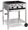 LAG Gasbräter 11kW 3-flammiger Edelstahl-Brenner fahrbar mit emaillierter Stahlpfanne Gasgrill Gastrobräter Profigrill Verein