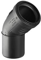Geberit 390522141 Bogen Silent-PP mit Muffe, 45 Grad DN 110
