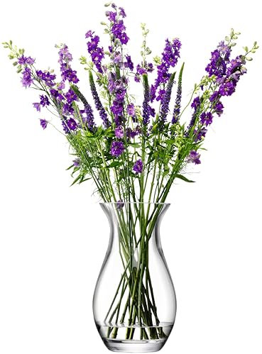 LSA International Flower Grand Posy Vase H32 cm Clear| 1 Unit | Mouthblown and Handmade Glass | FW15