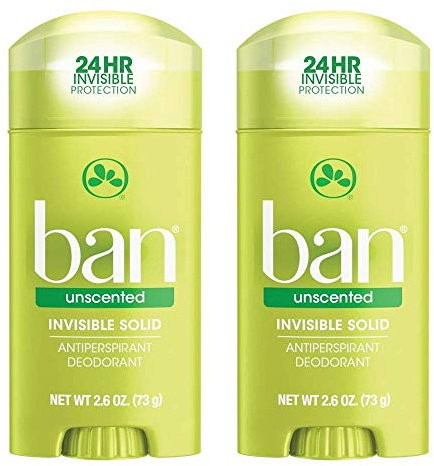 Ban Deodorant 2.6oz Invisible Solid Unscented by Ban