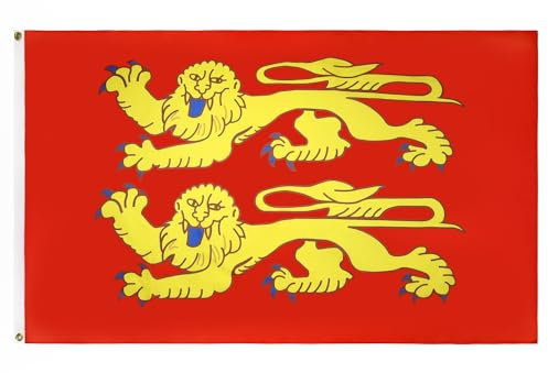 AZ FLAG - Drapeau Basse-Normandie - 90x60 cm - Drapeau Bas-Normand - France 100% Polyester Avec Oeillets Métalliques Intégrés - Pavillon 50 g