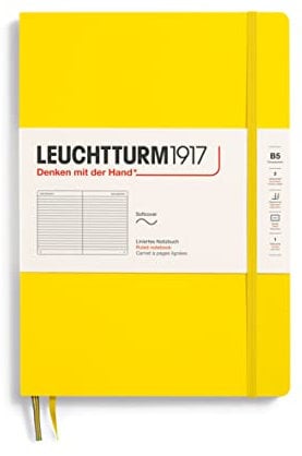 LEUCHTTURM1917 355288 Notizbuch Softcover Composition (B5) liniert, Zitrone